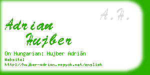 adrian hujber business card